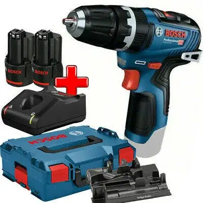Bosch Professional - Perceuse visseuse GSB 12V-35 2x3,0Ah + GAL 12V40 L-BOXX - 06019J9000