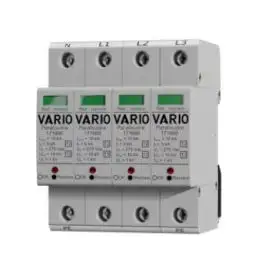 Parafoudre modulaire tétrapolaire avec fusible intégré, Uc 2