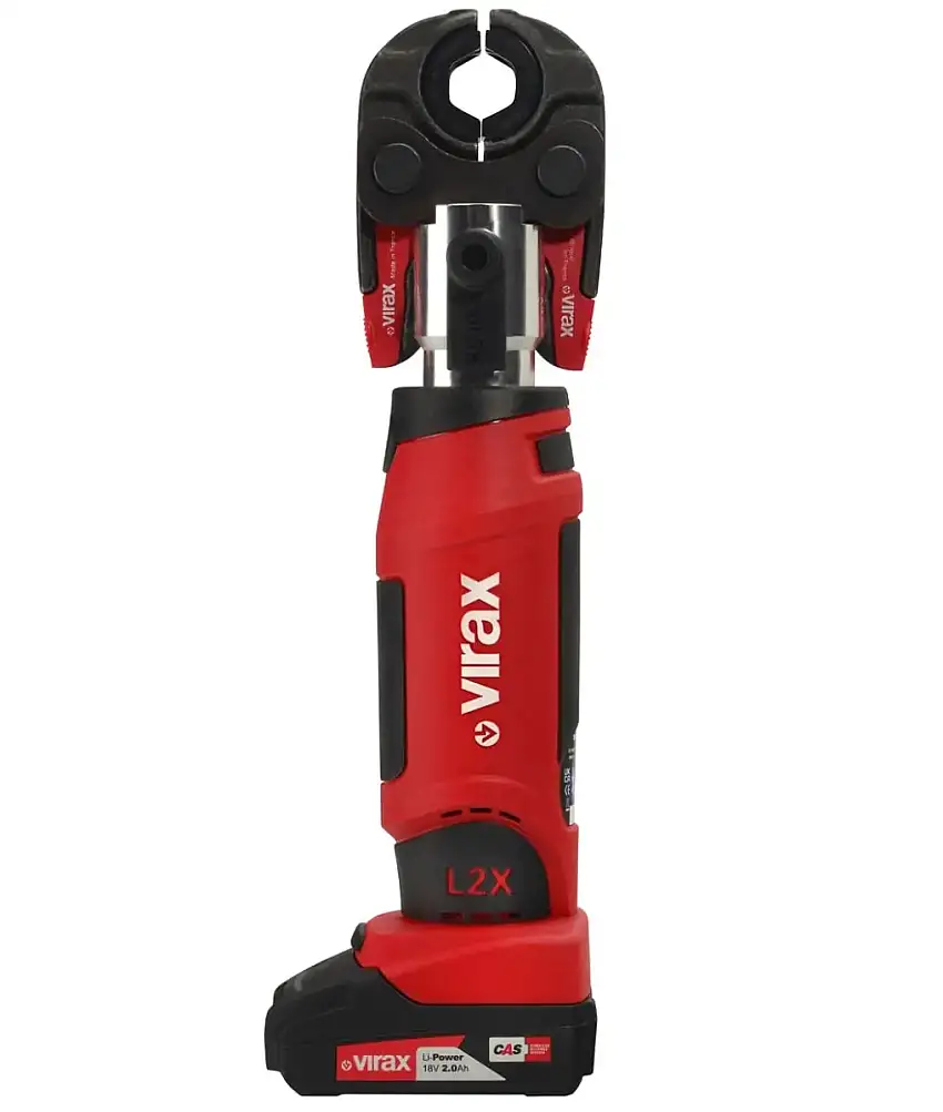 Virax - Presse à sertir électro-mécanique Viper® L2X 18V 2 batteries 2Ah Li-Ion - Pince-mère - Inserts TH16 / TH20 / TH26 - VIR-253577