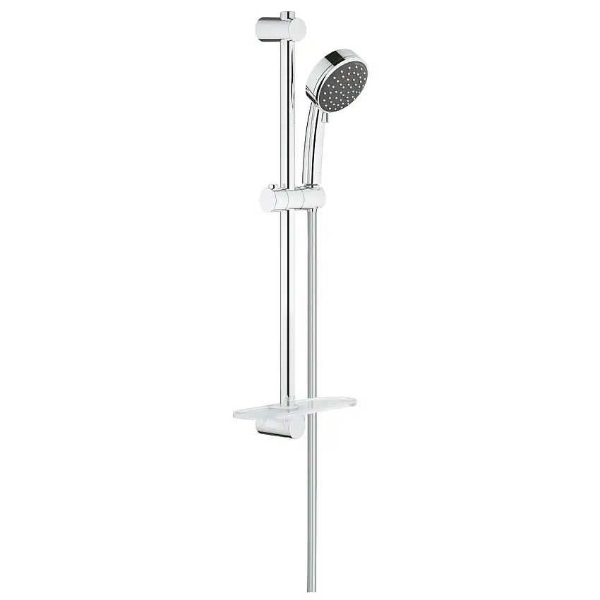 Grohe - Ensemble de douche 2 jets avec barre et flexible chromé Vitalio Comfort 100 QuickFix - 26398000