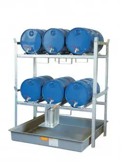 Rayonnage 800 pour 6 fûts de 60 litres