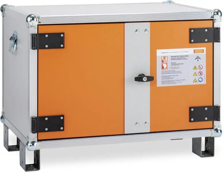 Armoire anti-feu Batteries 8/5 Premium lockEX® 230 V, avec pieds