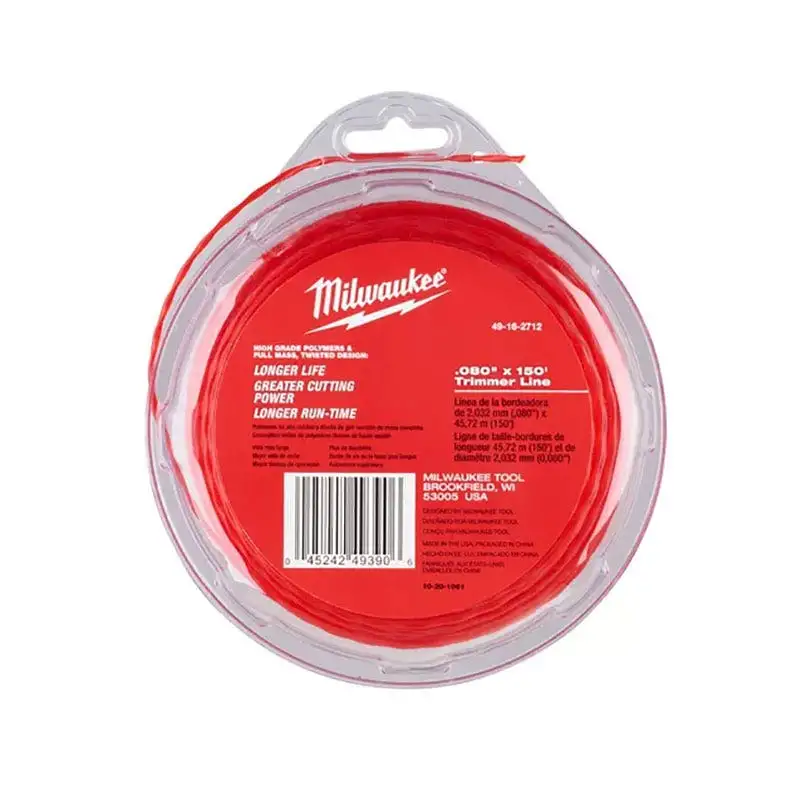 Milwaukee - Fil de coupe 2mm X 45m pour coupe-bordure - 49162712