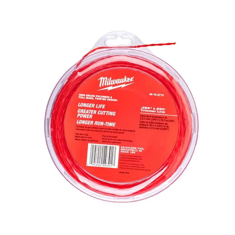 Milwaukee - Fil de coupe 2.4mm X 76m pour coupe-bordure - 49162713
