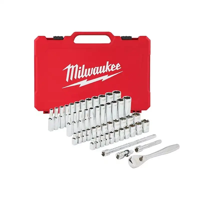 Milwaukee - Set de douilles et clés à cliquet 1/4" métriques & impériales 50 pcs - 4932464944