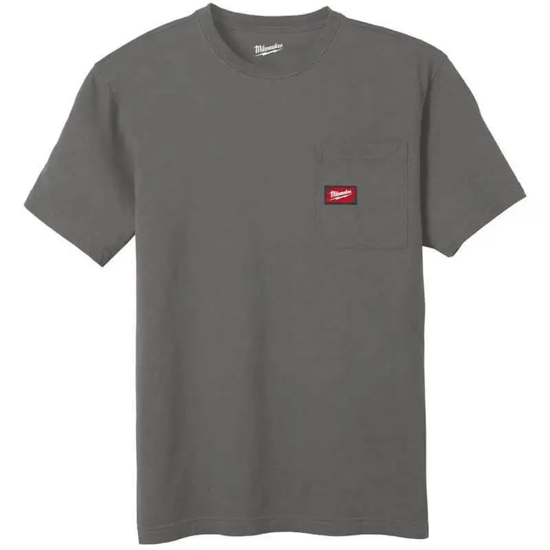 Milwaukee - T-SHIRT DE TRAVAIL MANCHES COURTES GRIS - TAILLE (M) - 4932493009