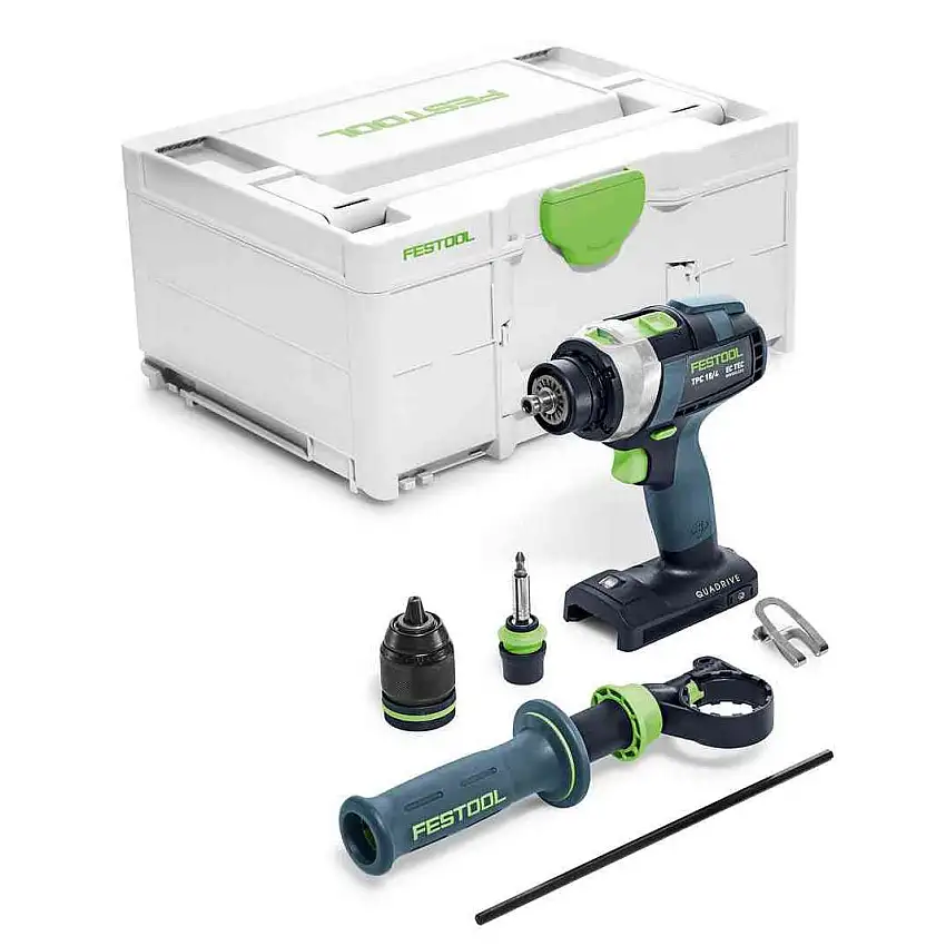 Festool - Perceuse-visseuse à percussion sans fil QUADRIVE TPC 18/4 I-Basic - 575604