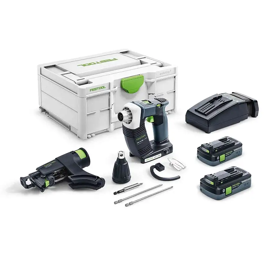 Festool - Visseuse plaquiste sans fil Duradrive DWC 18-2500 I-Plus + 2 batteries 4Ah + chargeur rapide + Systainer - 576498