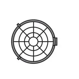 Schutzgitter für YES T - YES SHOW 425 reflektor mit glas/Gri