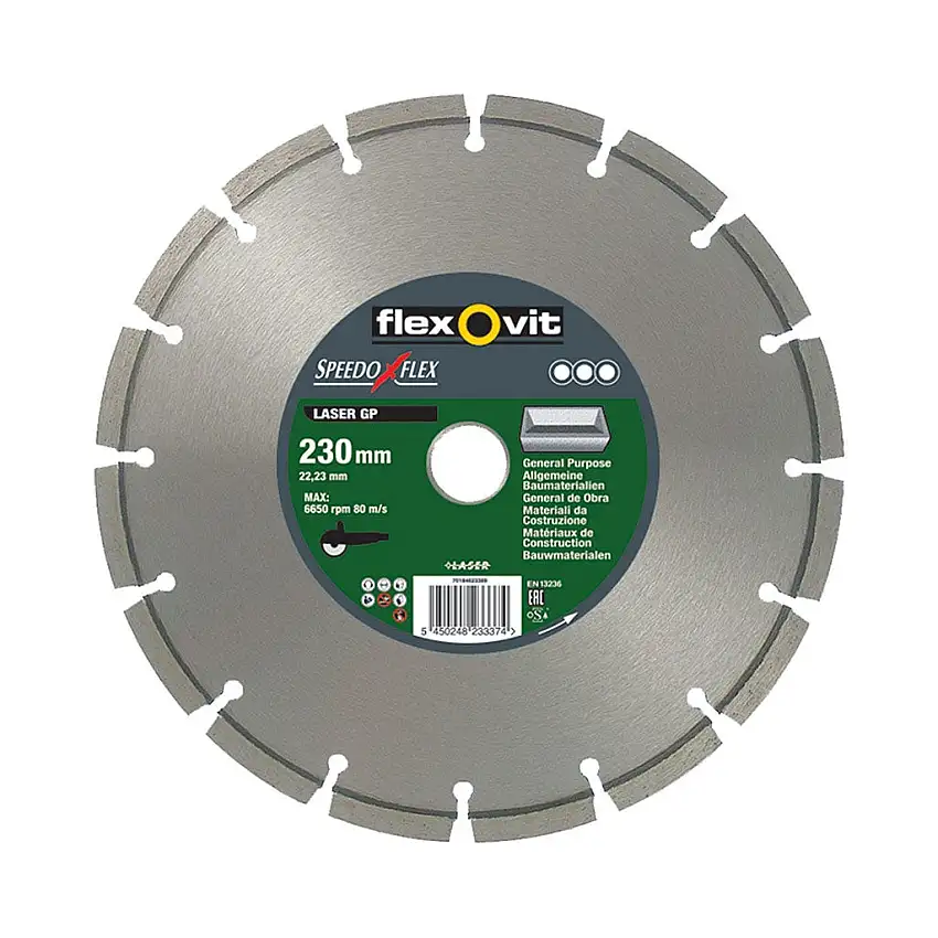 Flexovit - Disque diamant 230x22.23mm Speedoflex pour meuleuse d'angle - 70184623389