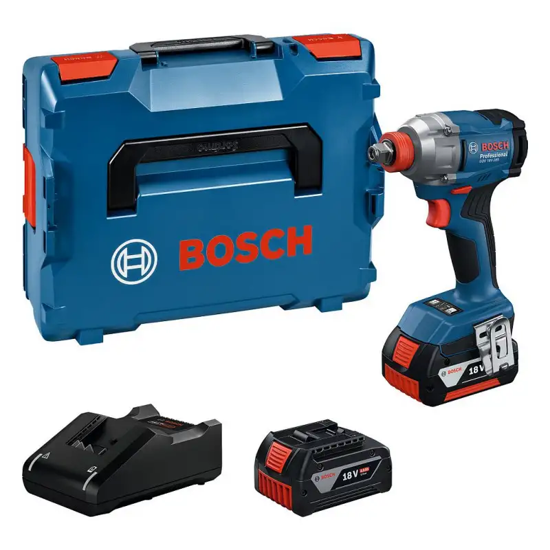 BOSCH GDX 18V-285 PROFESSIONAL Visseuse a chocs/boulonneu, 2x GBA 4.0Ah, L-BOXX 06019N2102