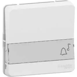 Mureva Styl - Bouton poussoir porte-etiquette - composable - IP55 - IK08 - blanc