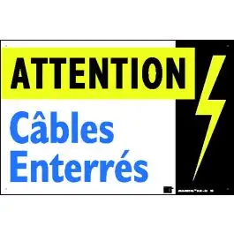 plaque alu cables enterres