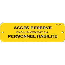 affiche alu reserve pers. habilitees