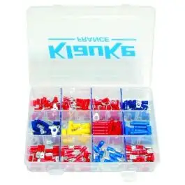 Boite d'assortiment de 290 cosses pré-isolées, 12 cases