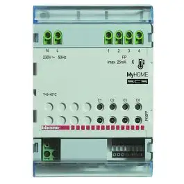 Actionneur fil pilote pour gestion de température BUS - 4 modules