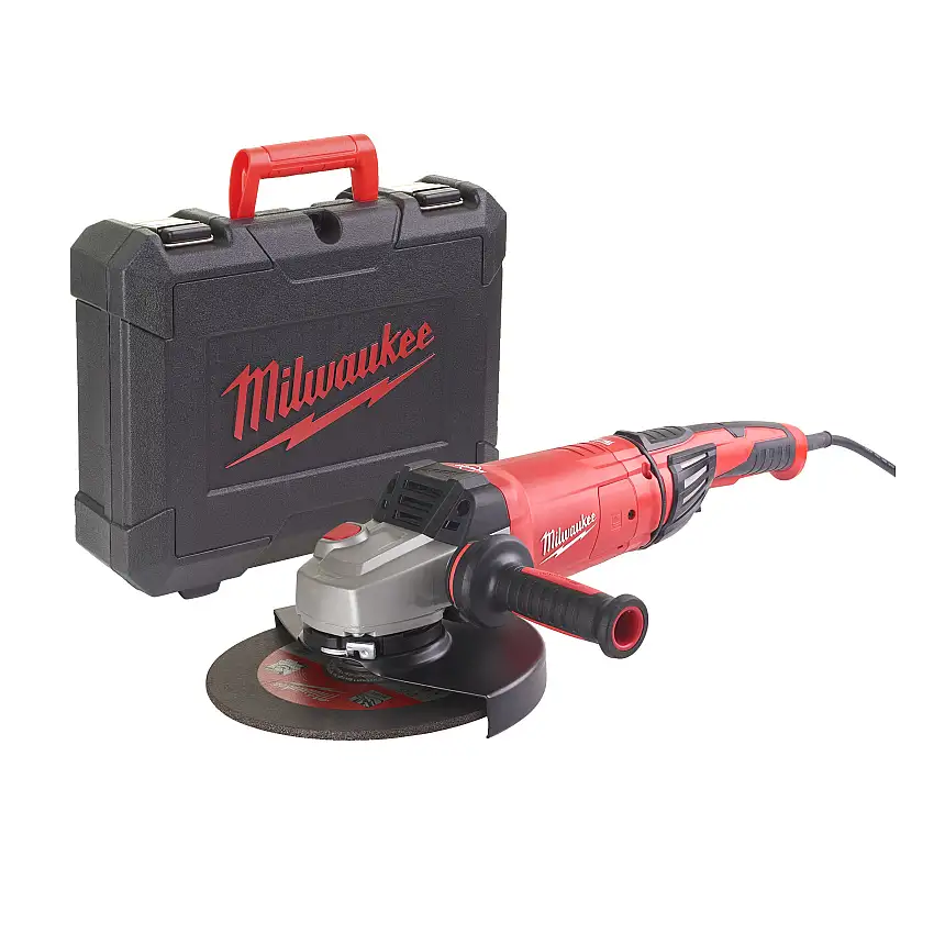 Milwaukee - Agvkb 24-230 Ekx Dms Kit - 2400W / 230mm / Anti-Vibration / Débrayage / Démarrage Progressif / Frein De Disque / Interrupteur Non Bloquant / Coffret. Livré En Coffret, Poignée Additionnelle, 4M De Câble - 4933471465