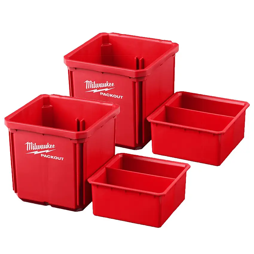 Milwaukee - Lot de 2 bacs Packout 10x10 cm - 4932480698