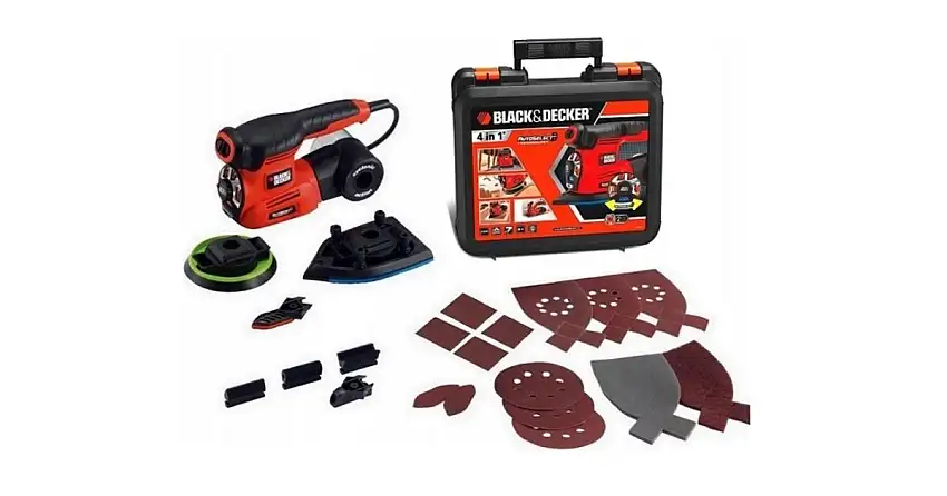 BLACK+DECKER Ponceuse multi 220W 4-en-1 AutoSelect KA280K