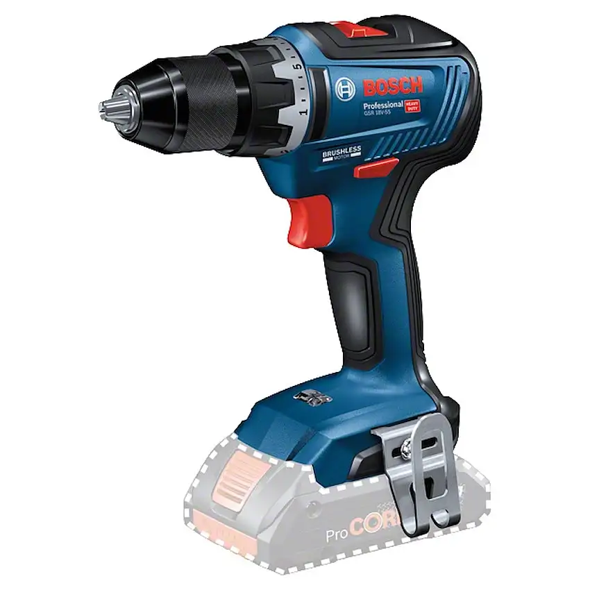 Bosch Professional - Perceuse-visseuse GSR 18V-55 Professional 18V 55Nm - 06019H5202