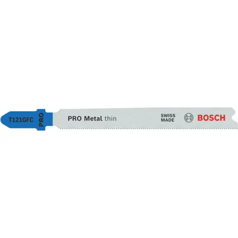 BOSCH Lame de scie sauteuse PRO Metal thin T121GFC 92 mm, 2 pieces 2608655094