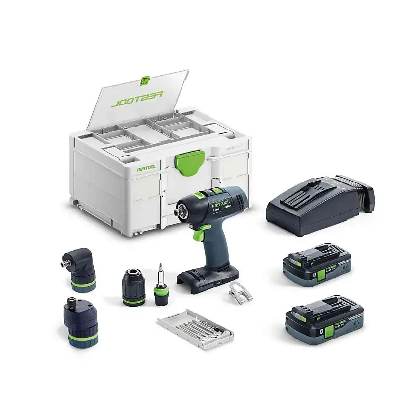 Festool - Perceuse-visseuse sans fil T 18+3 HPC 4,0 I-Set - 577609