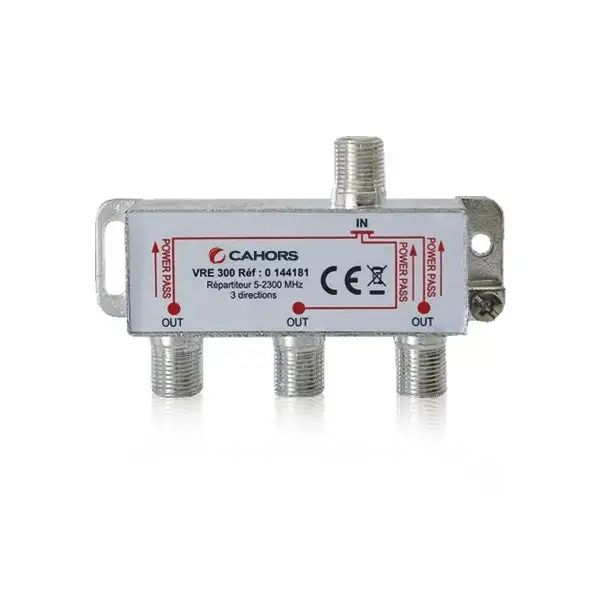 Cahors - Répartiteur TV 3 sorties – Connecteurs F - 0144885R13