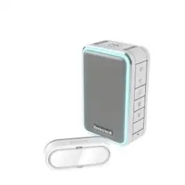 KIT CARILLON SANS FIL 150M - GRIS- HALO LUMINEUX - 6 MELODIES - MODE SILENCE ET SOMMEIL