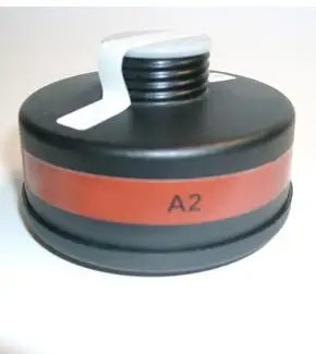 Honeywell - Filtre A2 pour masque avec raccord RD40 - Boitier plastique (boite de 5 pieces) - 1788000