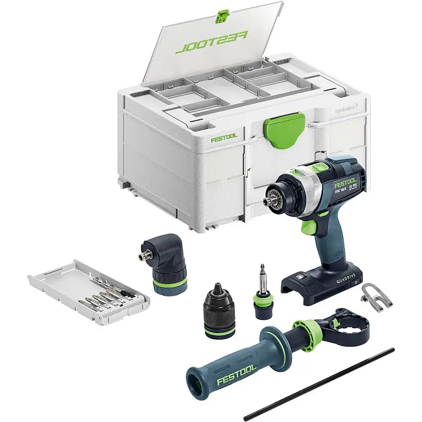 Festool - Perceuse-visseuse à percussion sans fil TPC 18/4 I-Basic-Set QUADRIVE - 577625