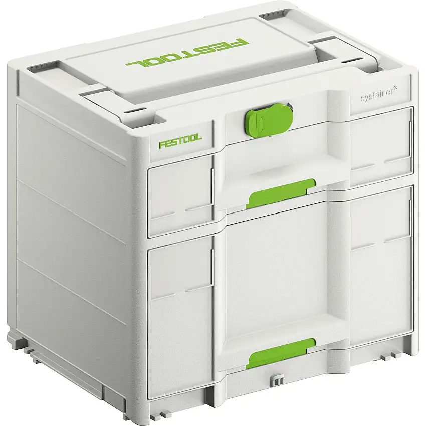 Festool - Sortainer³ SYS3-SORT/2 M 337 avec 2 tiroirs - 577770