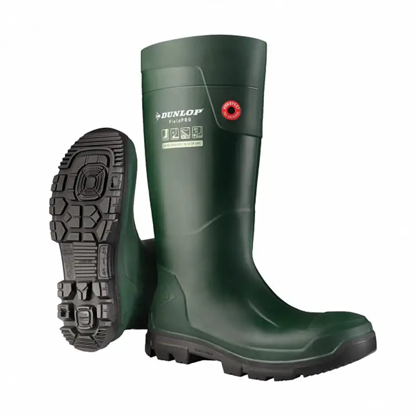 Dunlop - Bottes Purofort FieldPRO Full Safety EG62E31.FR - Vert/Noir - taille 45 - EG62E31.FR45