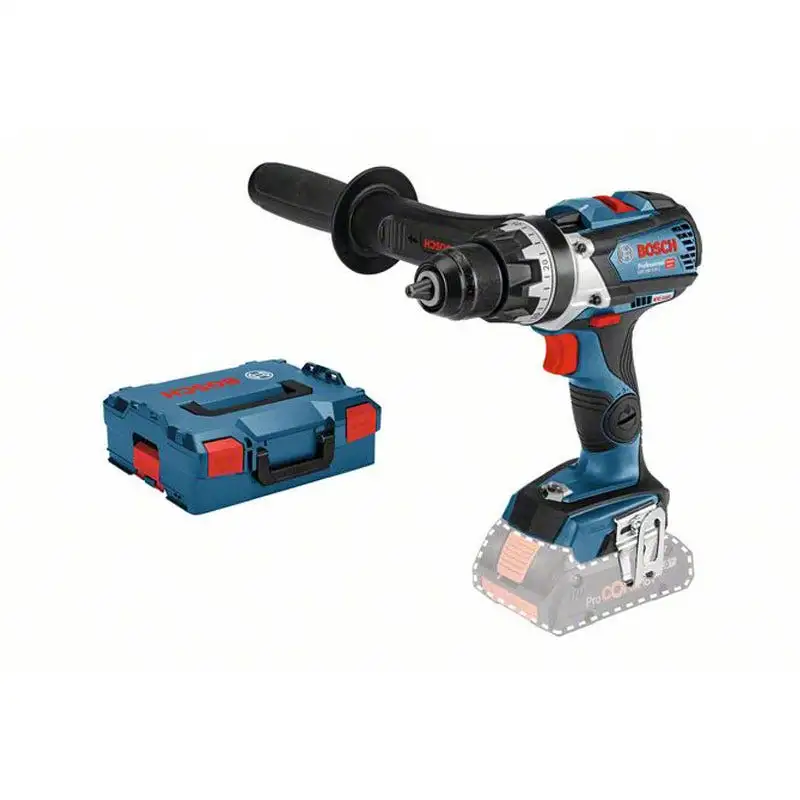 Bosch Professional - Perceuse visseuse sans fil GSR 18V-110 C + 1 poignée supplémentaire + L-Boxx - 06019G0109