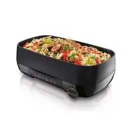 PLANCHA GRILL WOK 1500W plaque réversible et inclinée