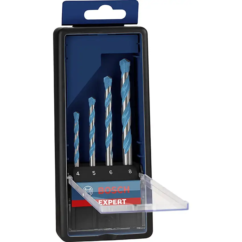 Bosch Professional - Coffret de 4 forets Expert CYL-9 Multiconstruction 4 à 8 mm - 2608900645