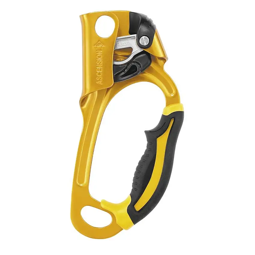Petzl - Poignée ASCENSION noire/jaune main droite - B17ARA