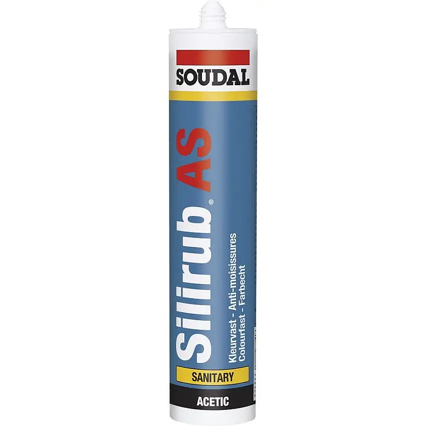 Soudal - Mastic silicone sanitaire SILIRUB AS Transparent 300 mL - 120657