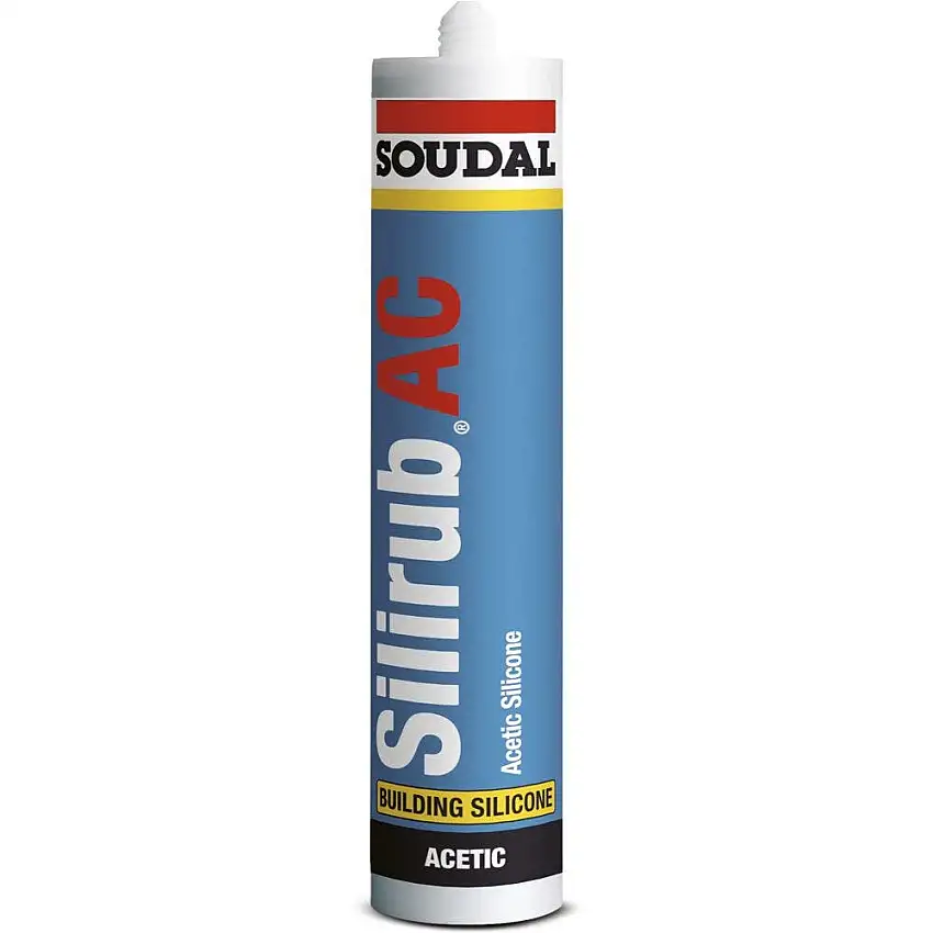 Soudal - Mastic silicone SILIRUB AC - Blanc 300 ml - 101446