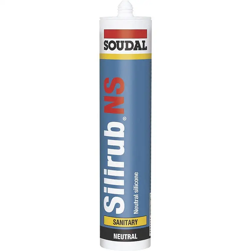 Soudal - Mastic silicone sanitaire SILIRUB NS Blanc éclatant 300 mL - 120656