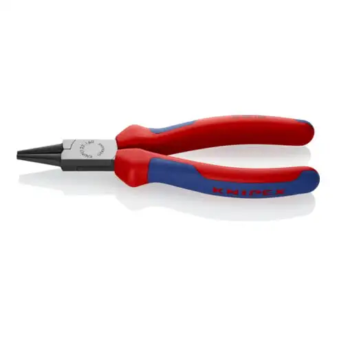 Knipex Pince à becs ronds atramentisée noire avec manchons multi-composants 140mm