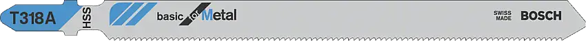 Bosch Professional - 100 Lames Scie Sauteuse Hss Metal 132mm, Pas : 1,2mm T318A - 2608631808