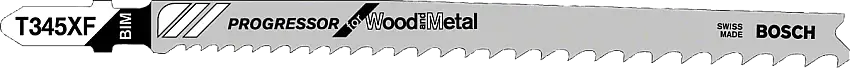 Bosch Professional - 100 Lames Scie Sauteuse Bim Progressor Bois & Metal 132mm, Pas : 2,4-5mm T345Xf - 2608634486