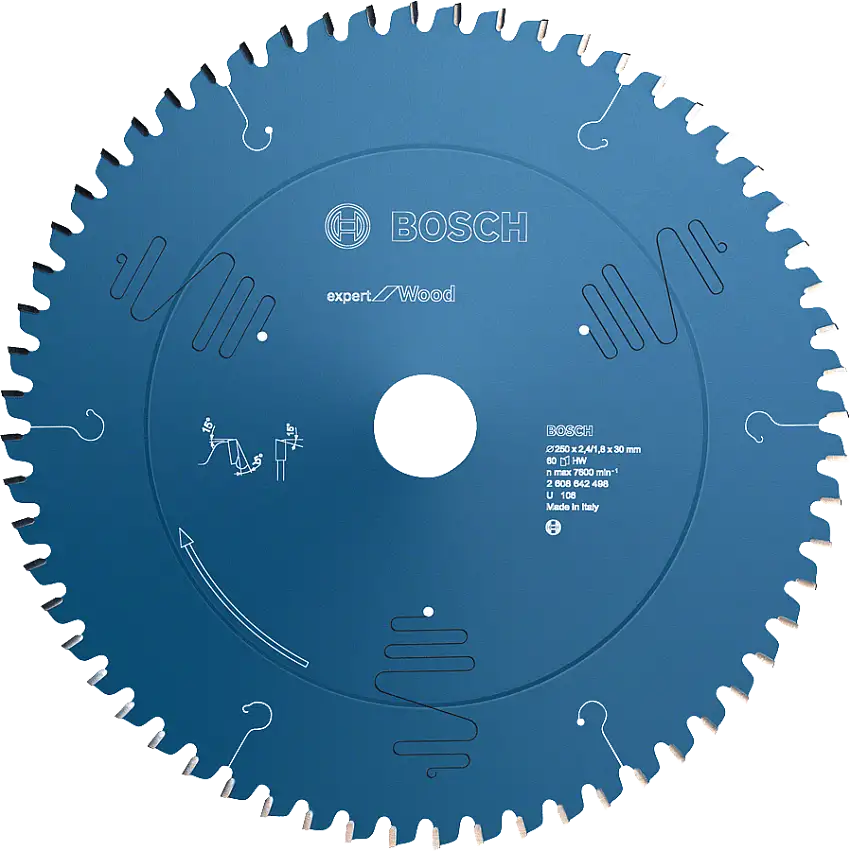 Bosch Professional - Lame Scie Circulaire Expert Bois 250X30X2,4mm, 40D - 2608644080
