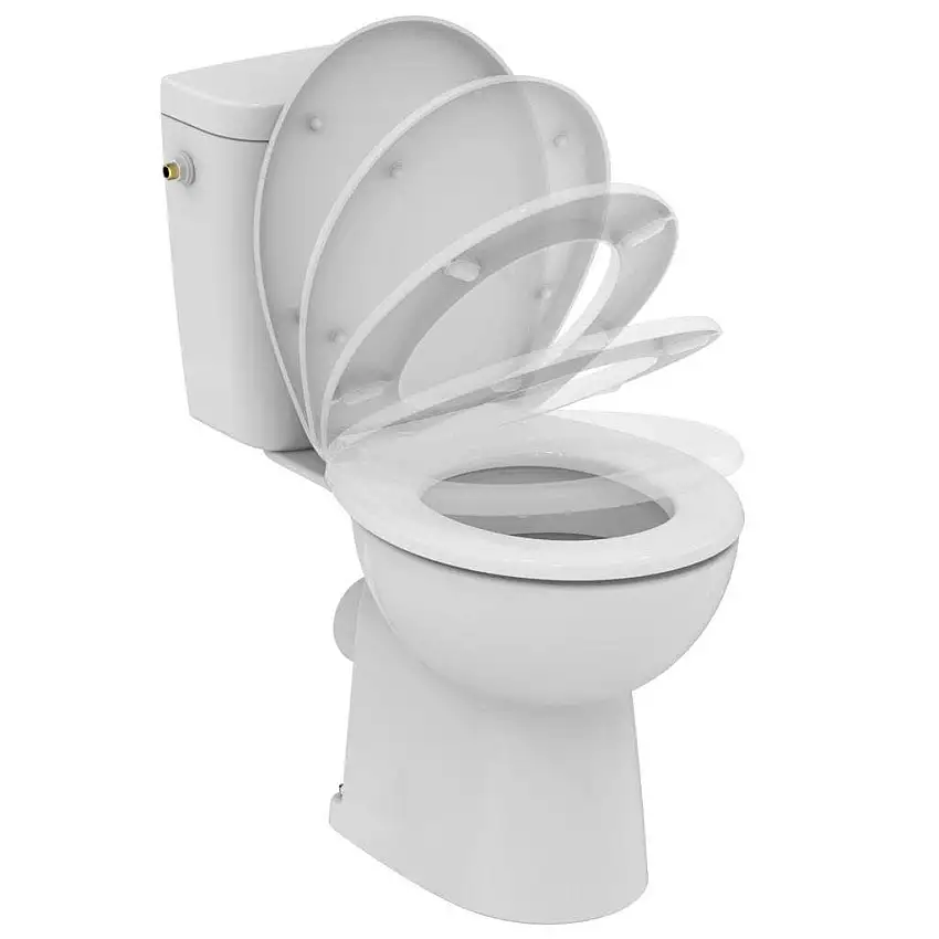 Porcher - Pack WC "Prêt à poser" avec abattant frein de chute - E825701