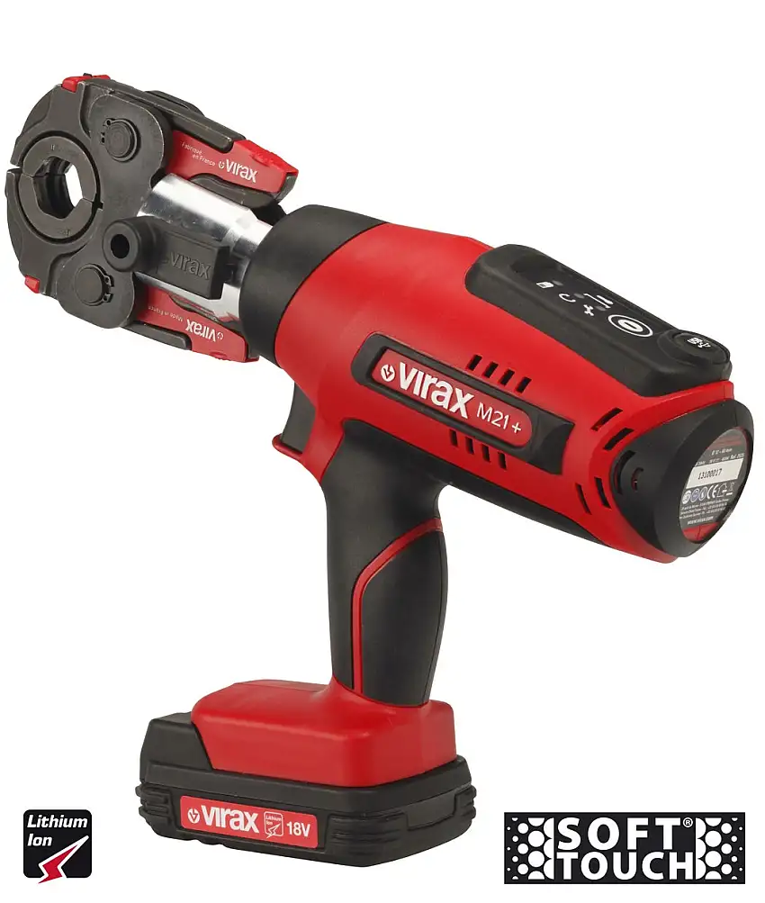 Virax - Presse à sertir sans fil électro-mécanique Viper® M21+ Pince-mère - Inserts RFP12 / RFP16 / RFP20 - VIR-253512