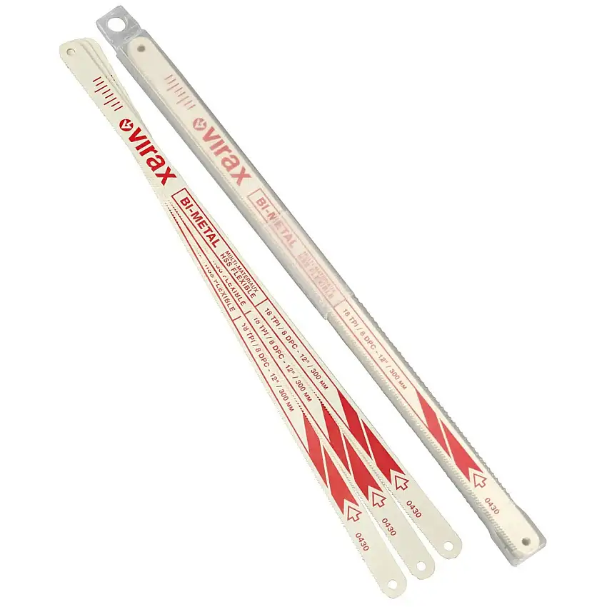 Virax - 10 Lames de scie HSS pour acier série 0430 - VIR-043004