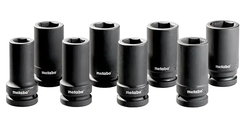 METABO Jeu d'écrous pour clé à chocs 1" (8 pièces) 628835000