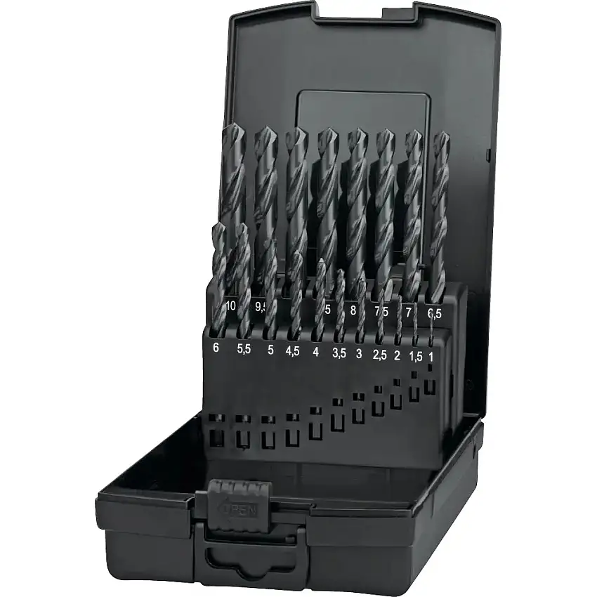 Phantom - Coffret 19 Foret Métal HSS 1 à 10mm pas 0,5mm - 191451000