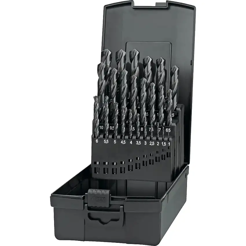 Phantom - Coffret 25 Foret Métal HSS 1 à 13mm pas 0,5mm - 191451300