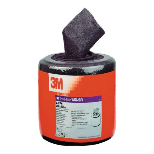 Rouleau d'abrasif en non-tissé MX-SR L. 6 m l. 100 mm very fine 400 gris 3M